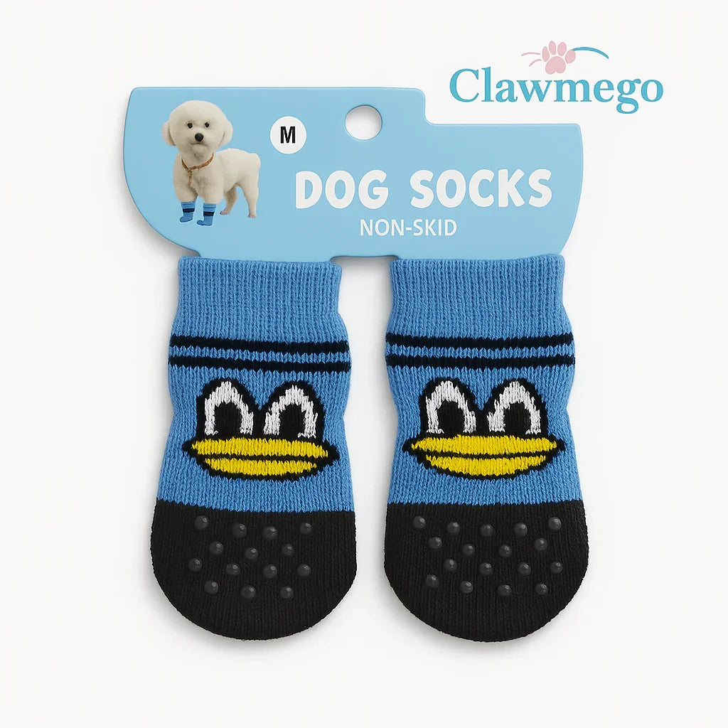 Clawmego Non-Skid Pet Socks – Anti-Slip, Comfort Fit Paw Protection for Dogs & Cats- Product view