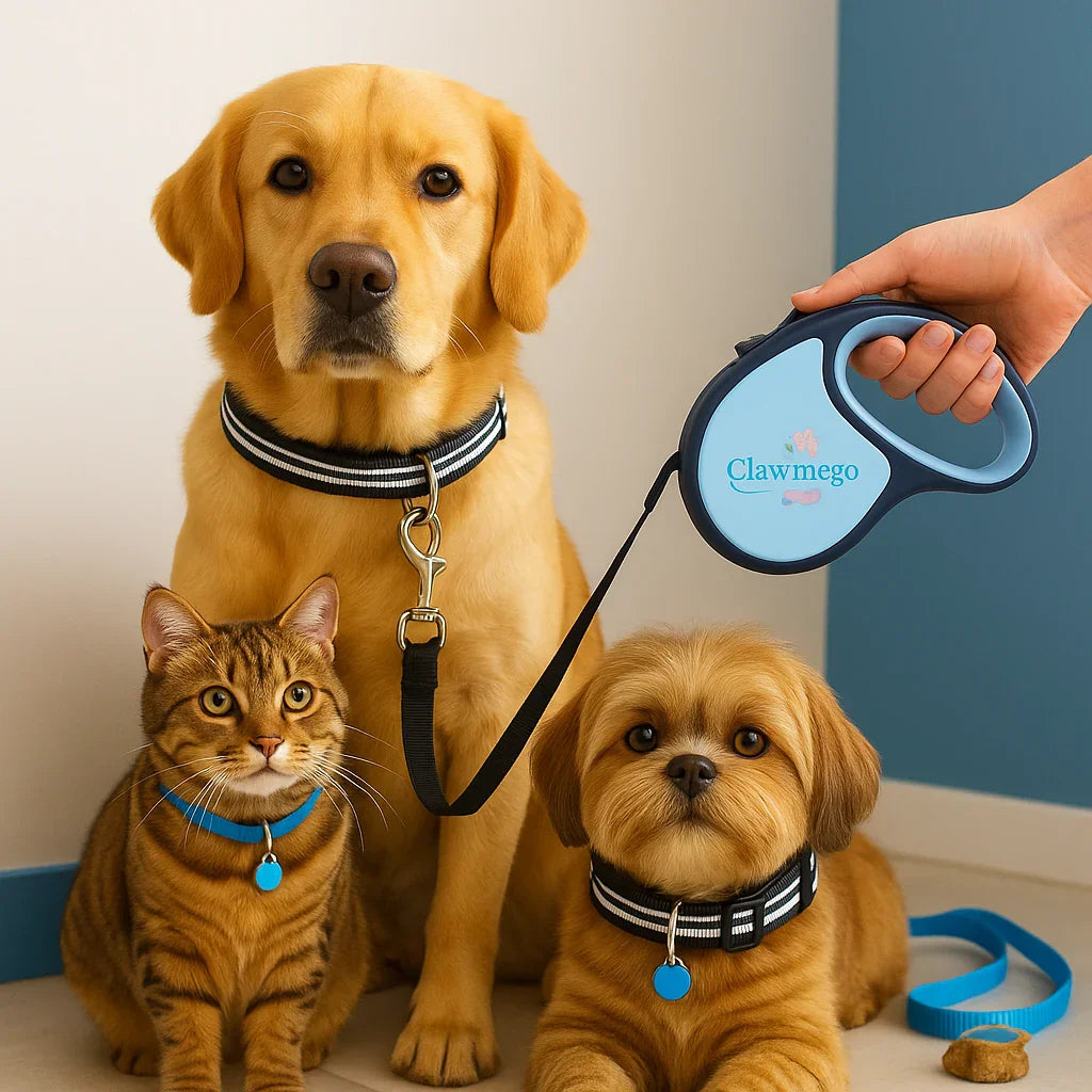 Clawmego Retractable Dog Leash – Adjustable, Tangle-Free & Comfort Grip- Lifestyle view