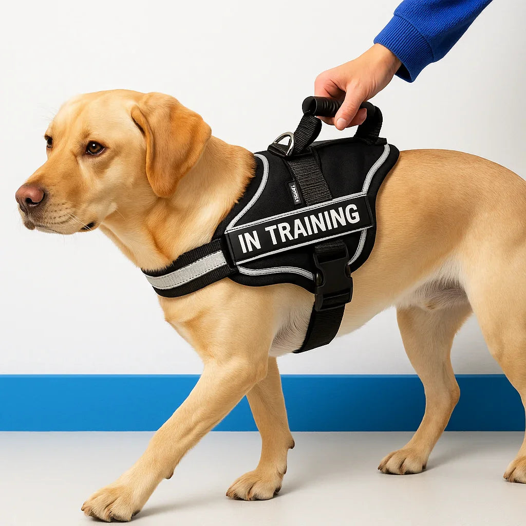 Daily Walk Adjustable Dog Harness – Comfort Fit by Clawmego- Lifestyle view